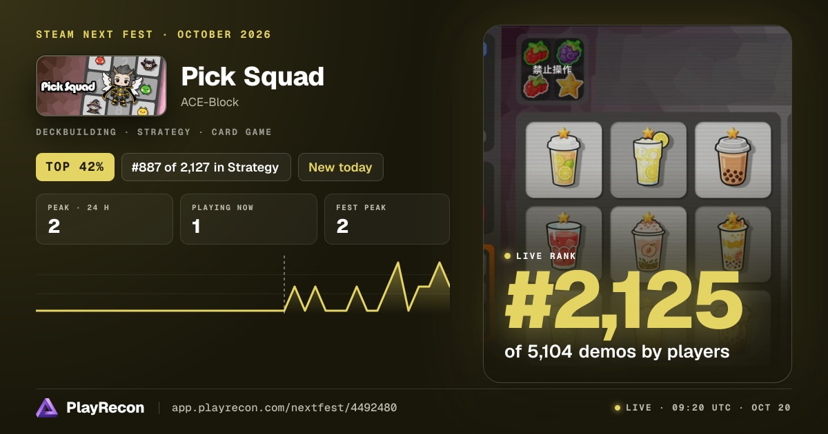 Pick Squad im Steam Next Fest