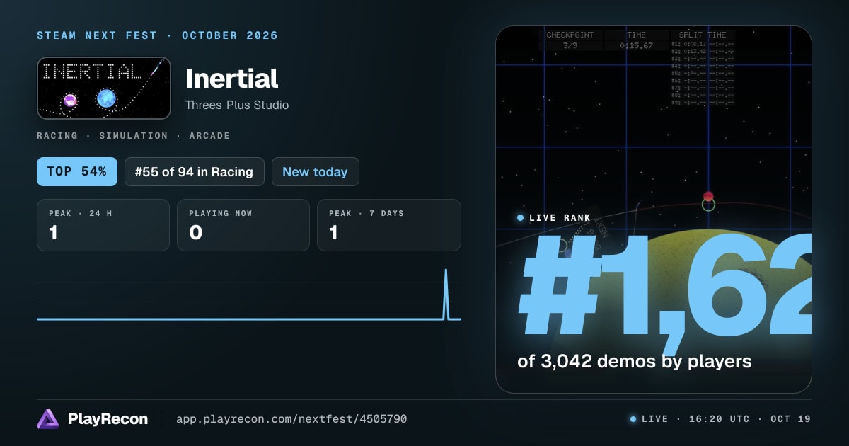 Inertial на Steam Next Fest