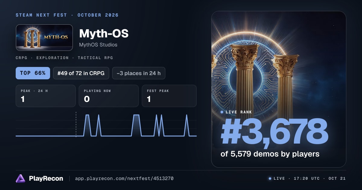 Myth-OS au Steam Next Fest
