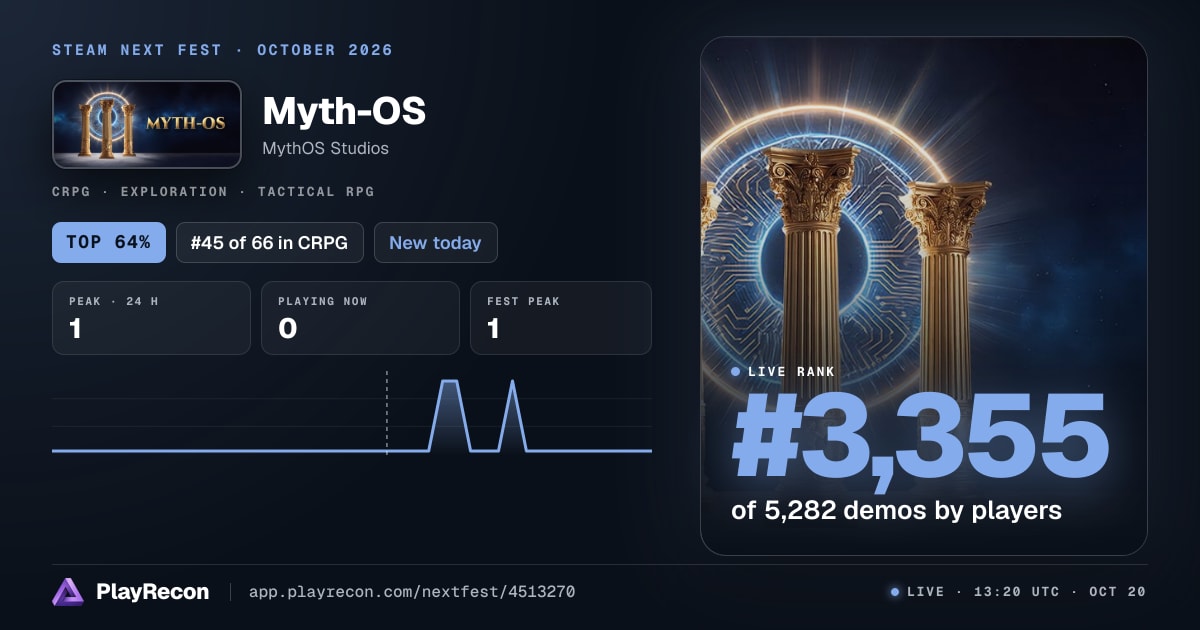 Myth-OS на Steam Next Fest