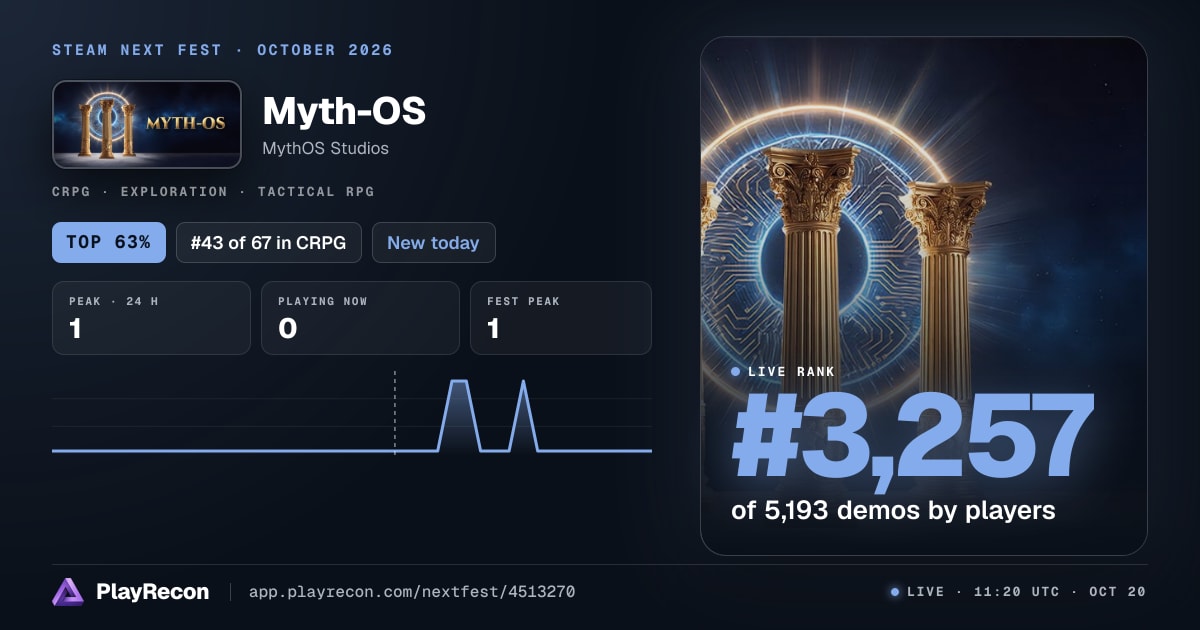 Myth-OS allo Steam Next Fest