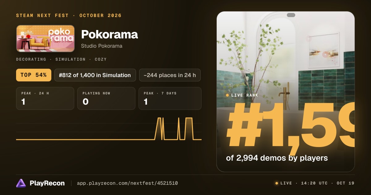 Pokorama in Steam Next Fest