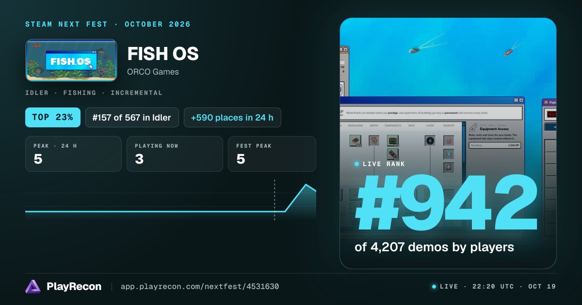 FISH OS im Steam Next Fest