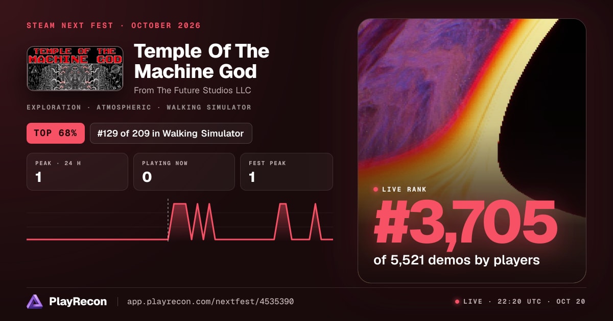 Temple Of The Machine God en el Steam Next Fest