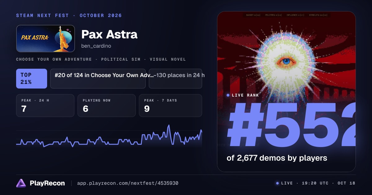 Pax Astra in Steam Next Fest