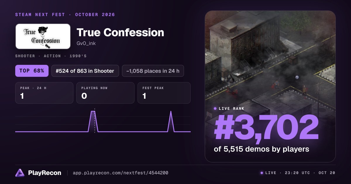 True Confession in Steam Next Fest