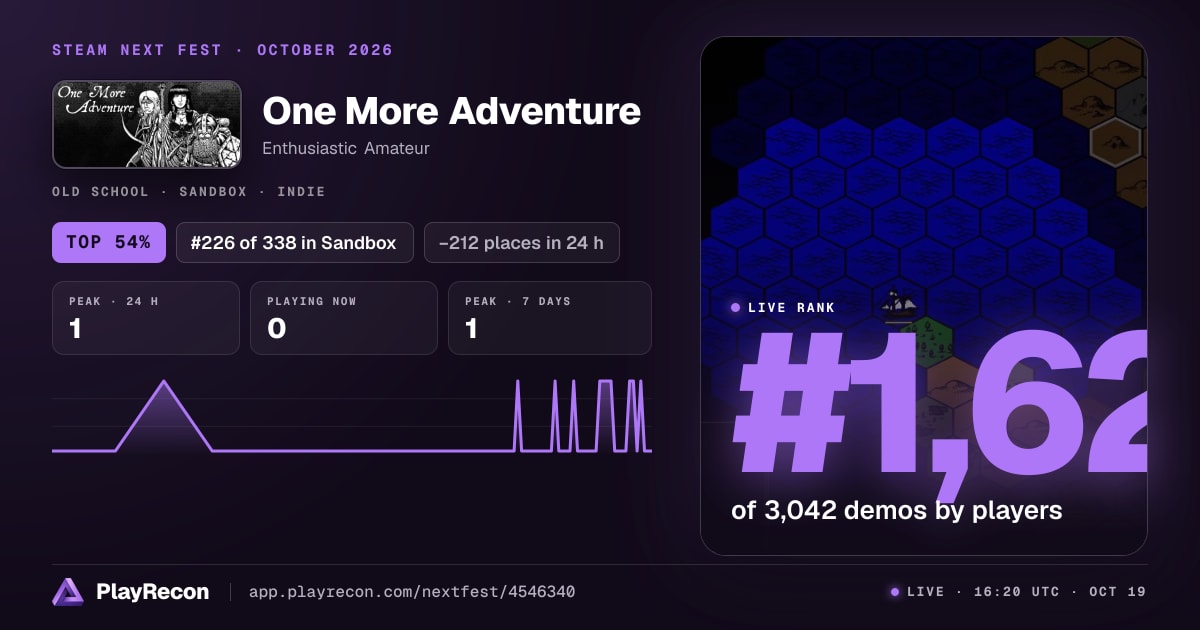 One More Adventure im Steam Next Fest