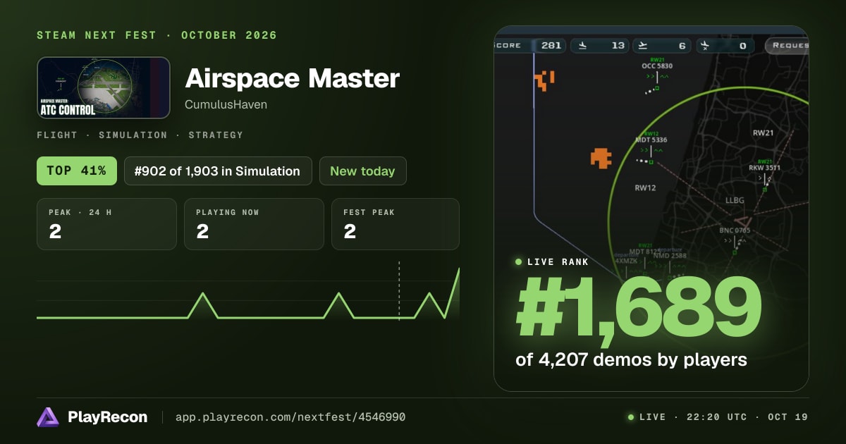 Airspace Master im Steam Next Fest