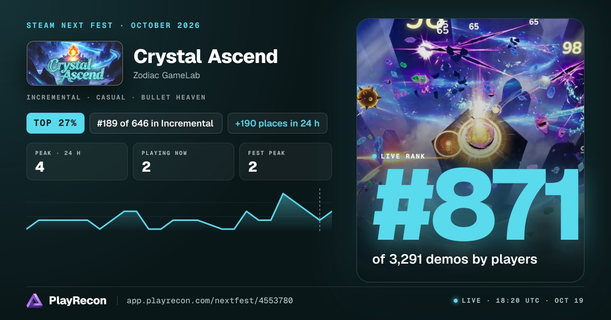 Crystal Ascend allo Steam Next Fest