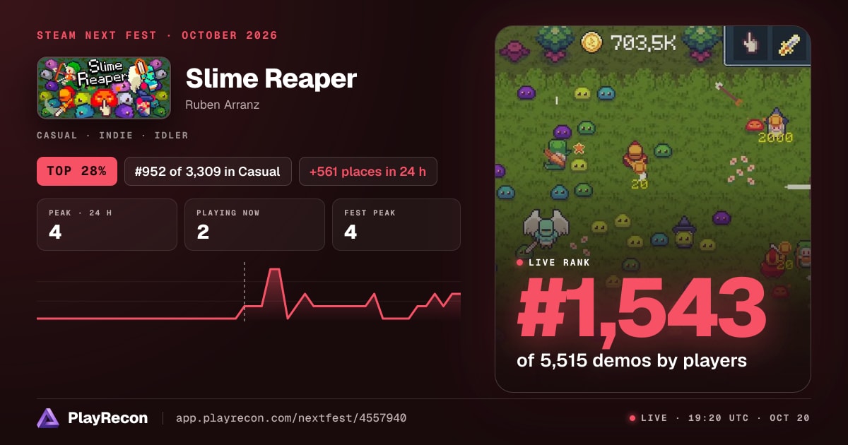 Slime Reaper allo Steam Next Fest