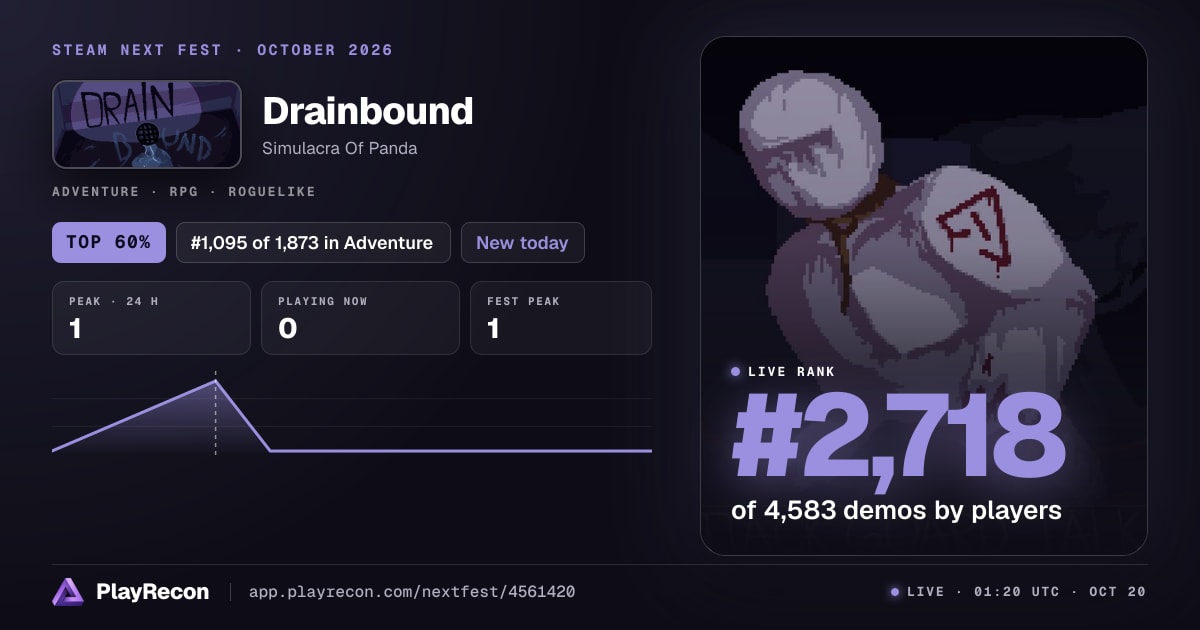 Drainbound на Steam Next Fest