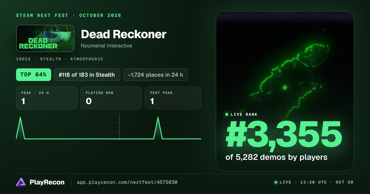 Dead Reckoner in Steam Next Fest