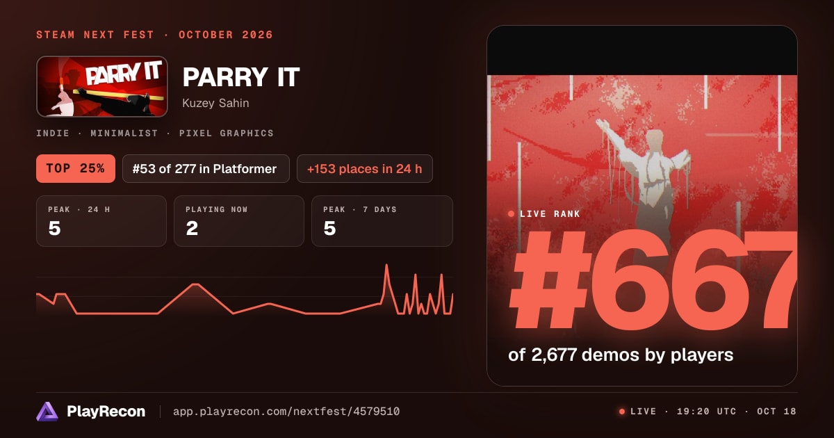 PARRY IT in Steam Next Fest