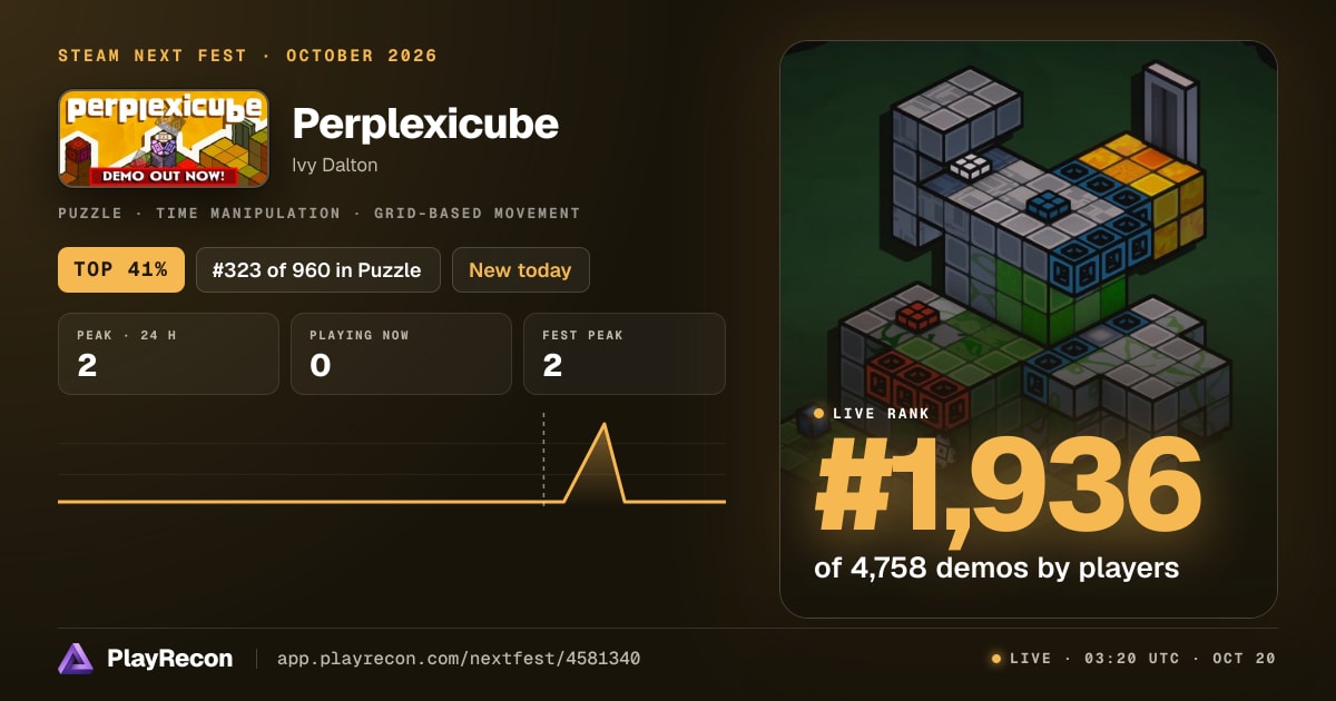 Perplexicube in Steam Next Fest
