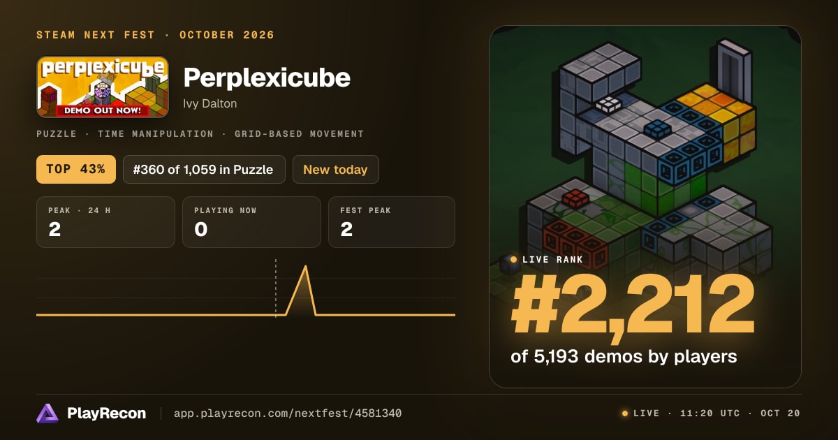 Perplexicube на Steam Next Fest