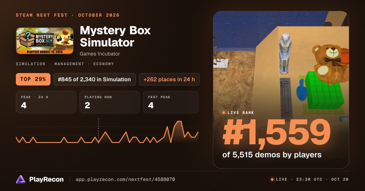 Mystery Box Simulator in Steam Next Fest