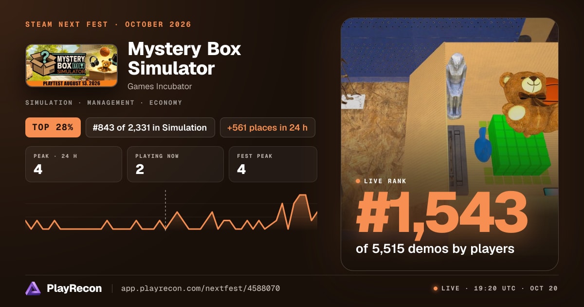 Mystery Box Simulator на Steam Next Fest