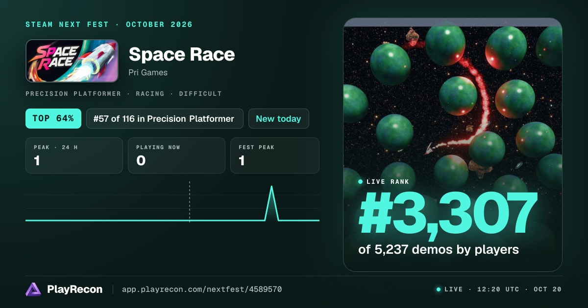 Space Race in Steam Next Fest