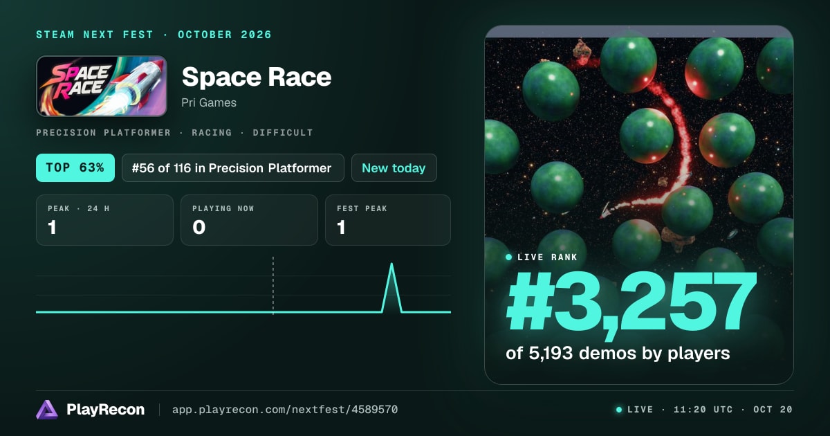 Space Race im Steam Next Fest