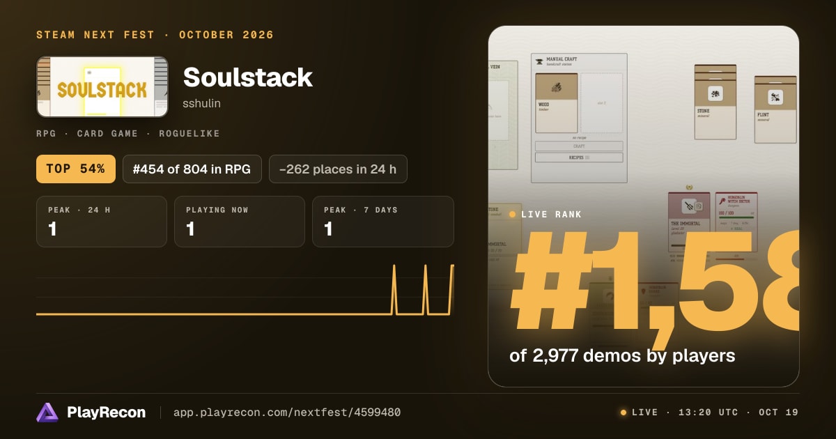 Soulstack au Steam Next Fest