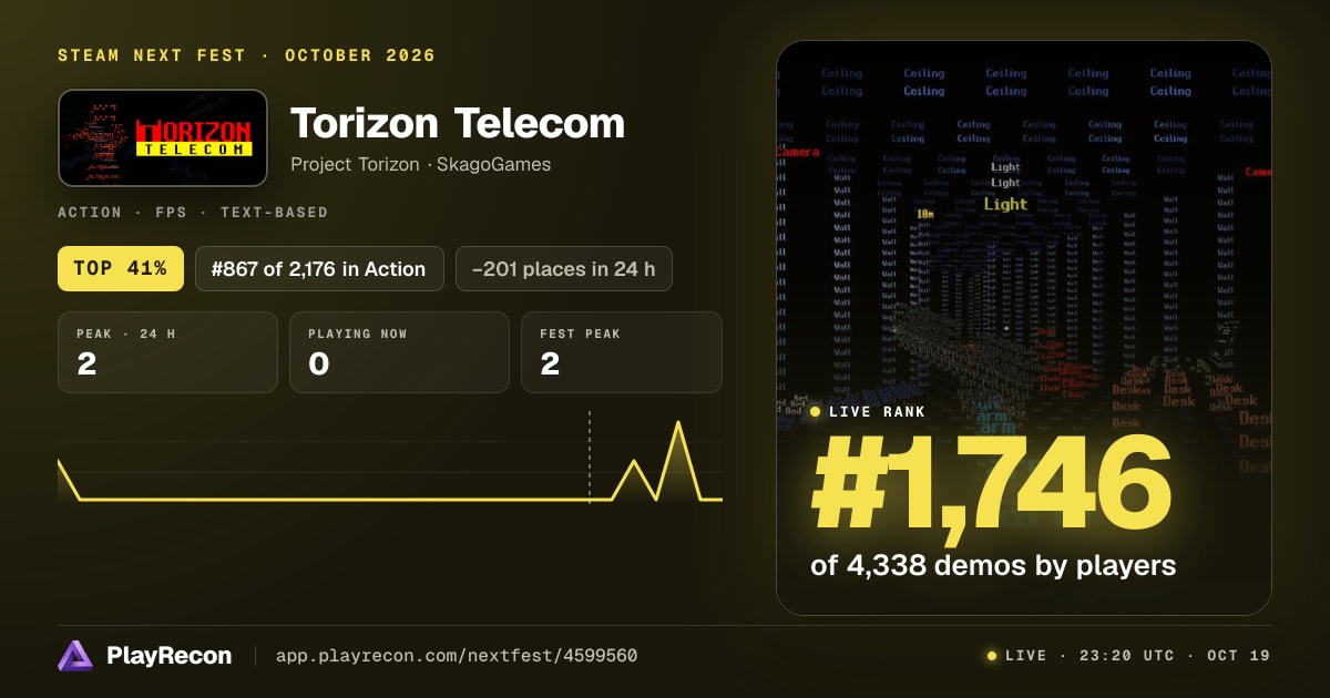 Torizon Telecom in Steam Next Fest