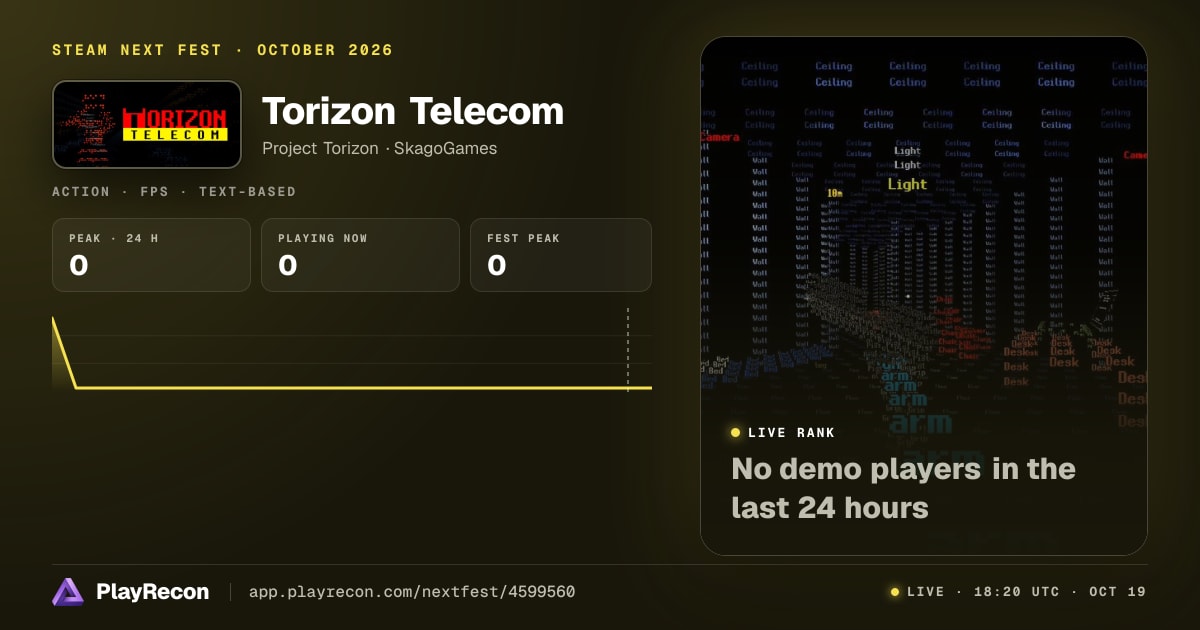 Torizon Telecom allo Steam Next Fest