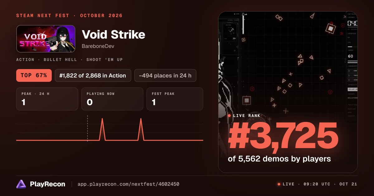 Void Strike на Steam Next Fest