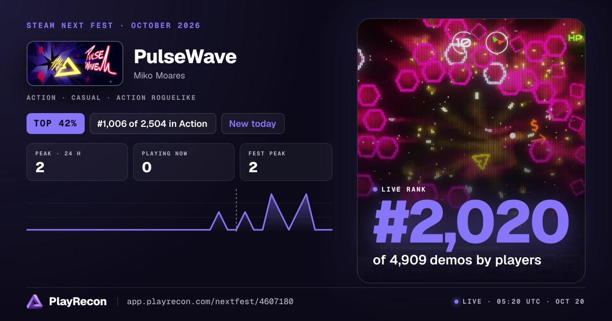 PulseWave на Steam Next Fest