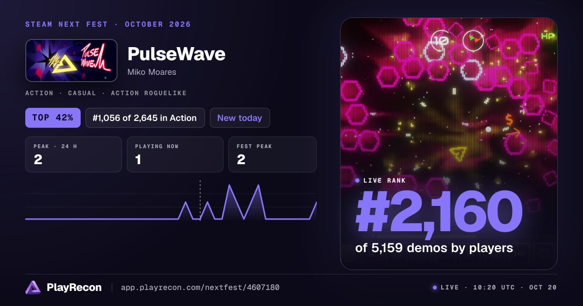 PulseWave im Steam Next Fest