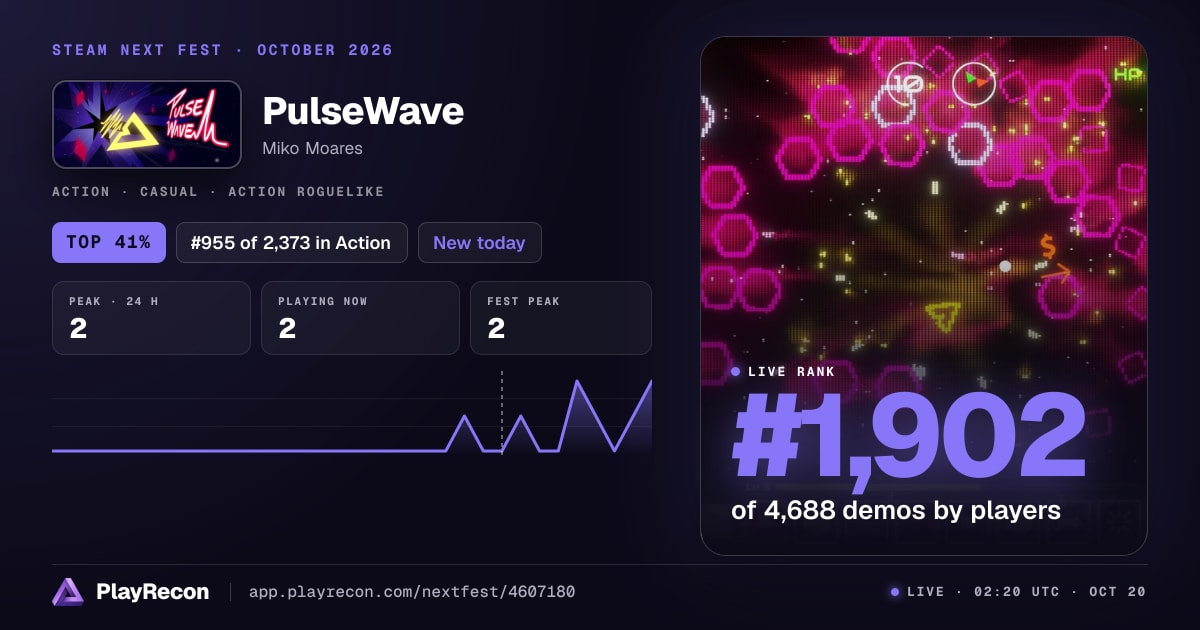 PulseWave in Steam Next Fest