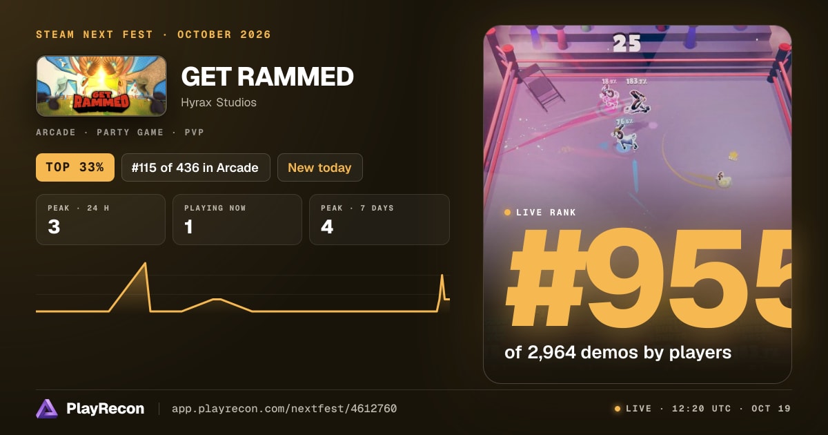 GET RAMMED allo Steam Next Fest
