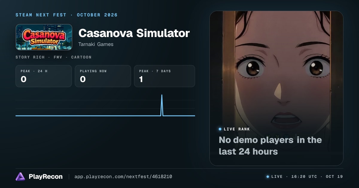 Casanova Simulator im Steam Next Fest