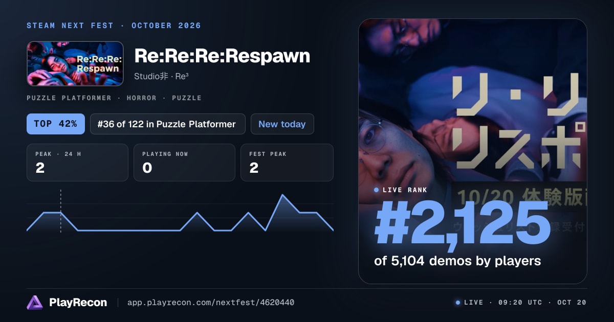 Re:Re:Re:Respawn in Steam Next Fest