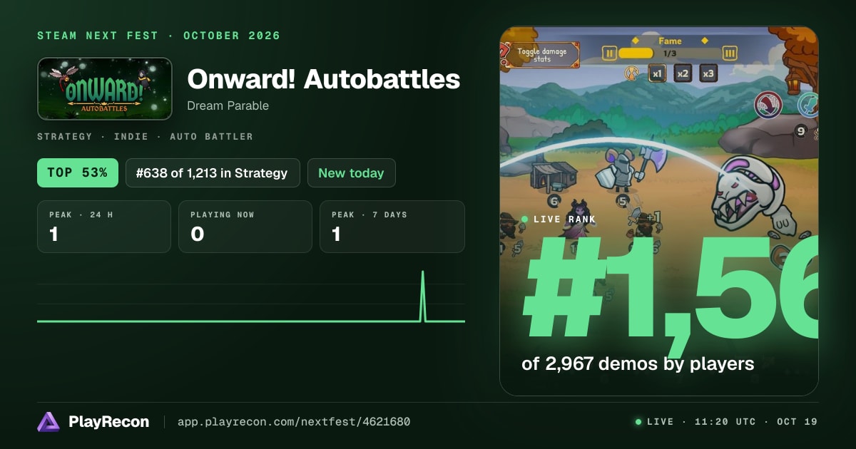 Onward! Autobattles allo Steam Next Fest