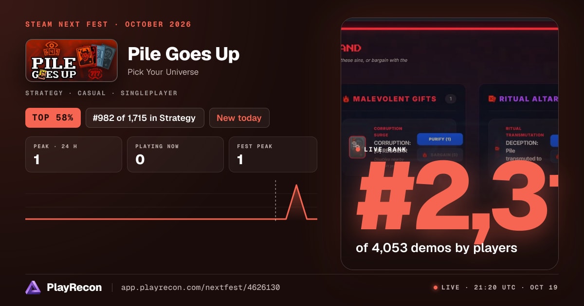 Pile Goes Up на Steam Next Fest