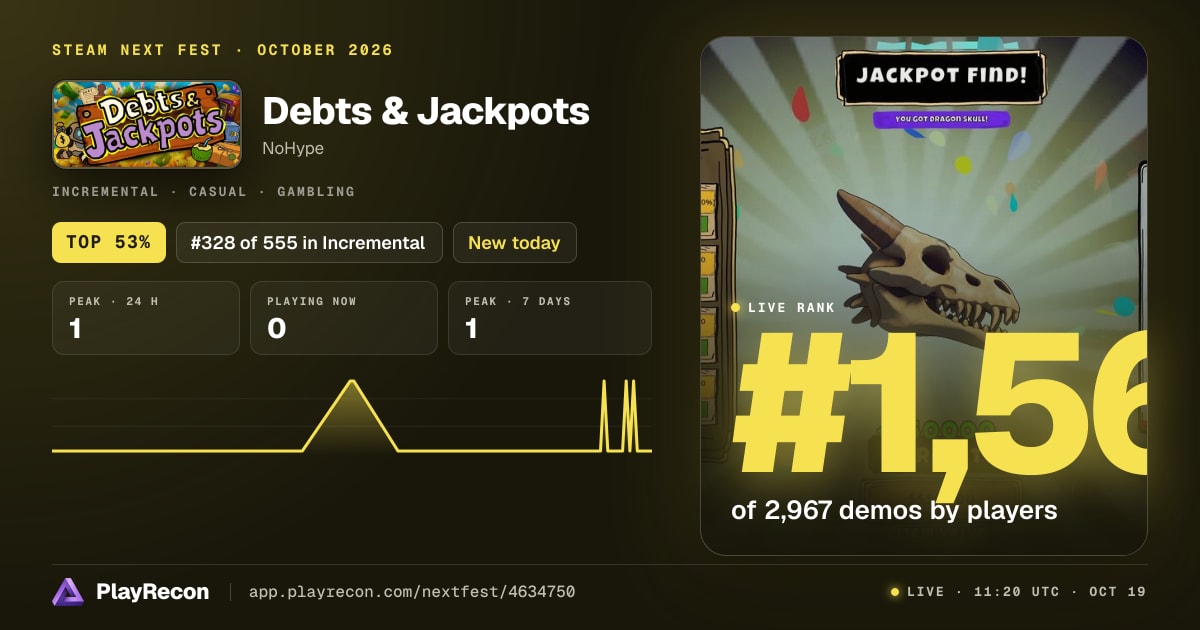 Debts & Jackpots im Steam Next Fest