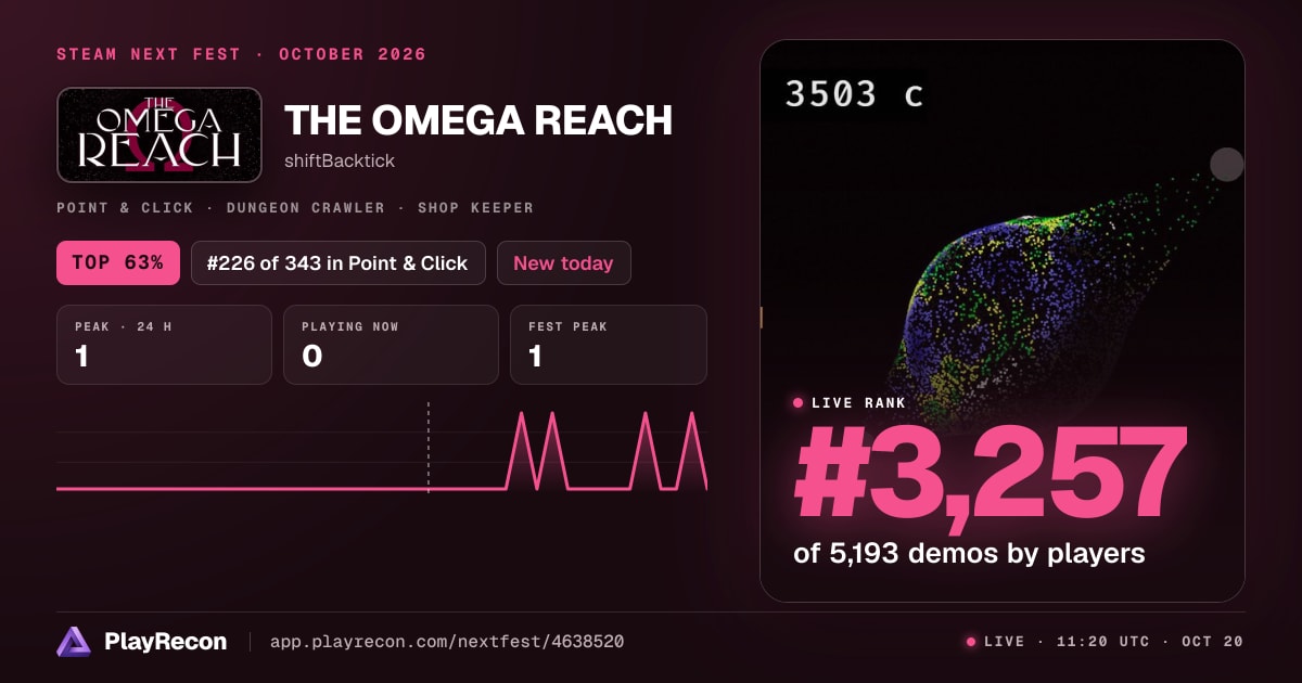 THE OMEGA REACH im Steam Next Fest