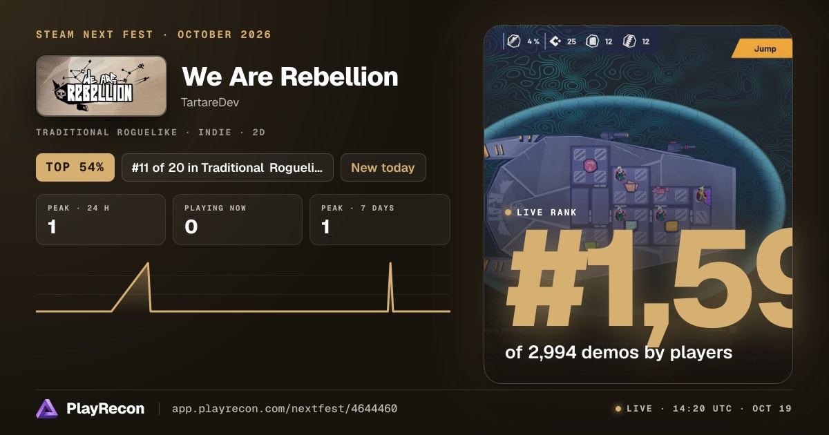 We Are Rebellion au Steam Next Fest