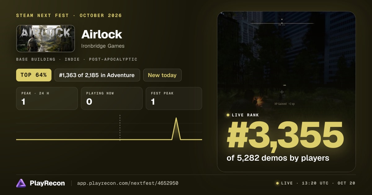 Airlock au Steam Next Fest