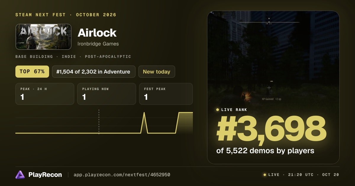 Airlock en el Steam Next Fest