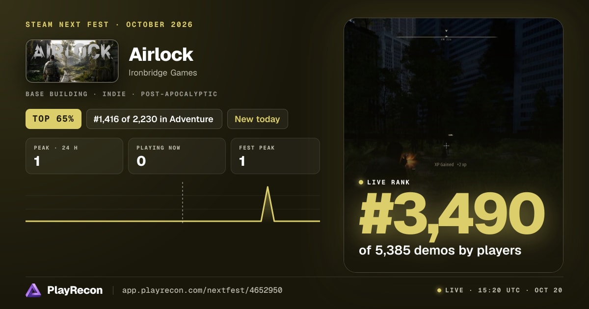Airlock allo Steam Next Fest