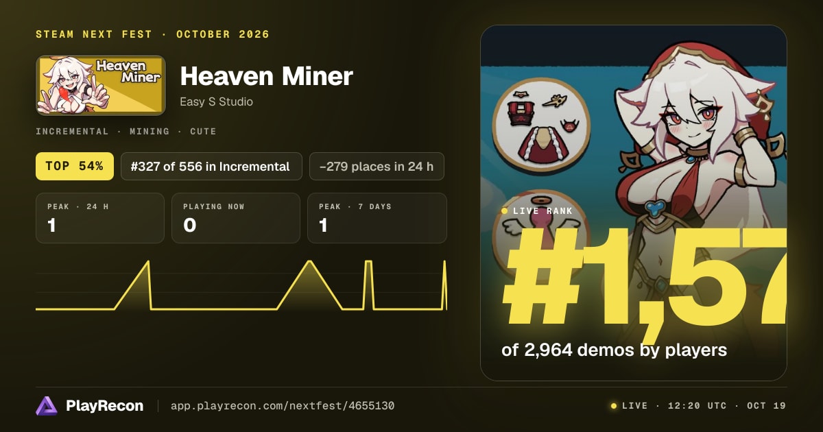 Heaven Miner in Steam Next Fest