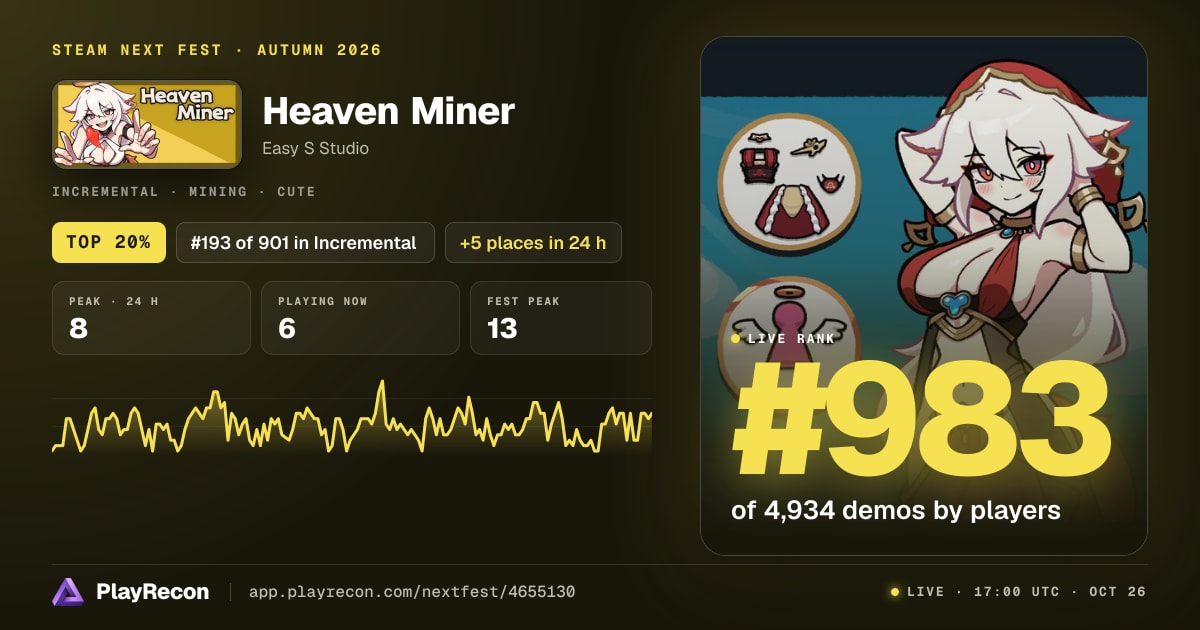 Heaven Miner au Steam Next Fest