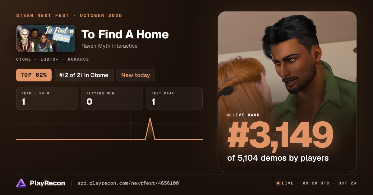 To Find A Home на Steam Next Fest