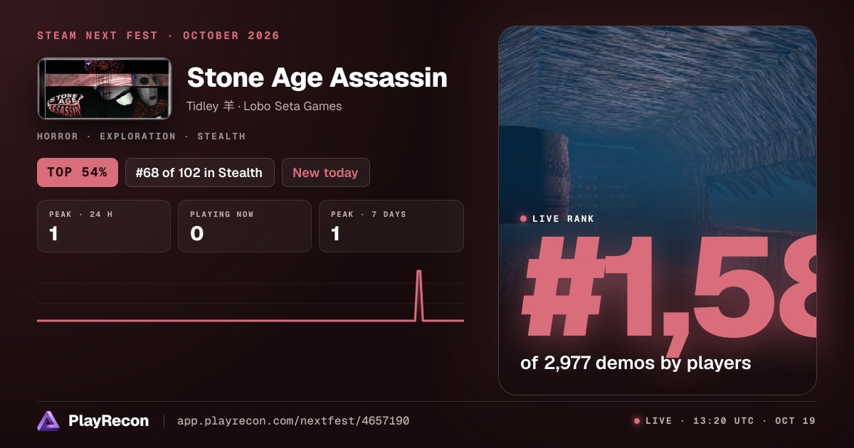 Stone Age Assassin in Steam Next Fest