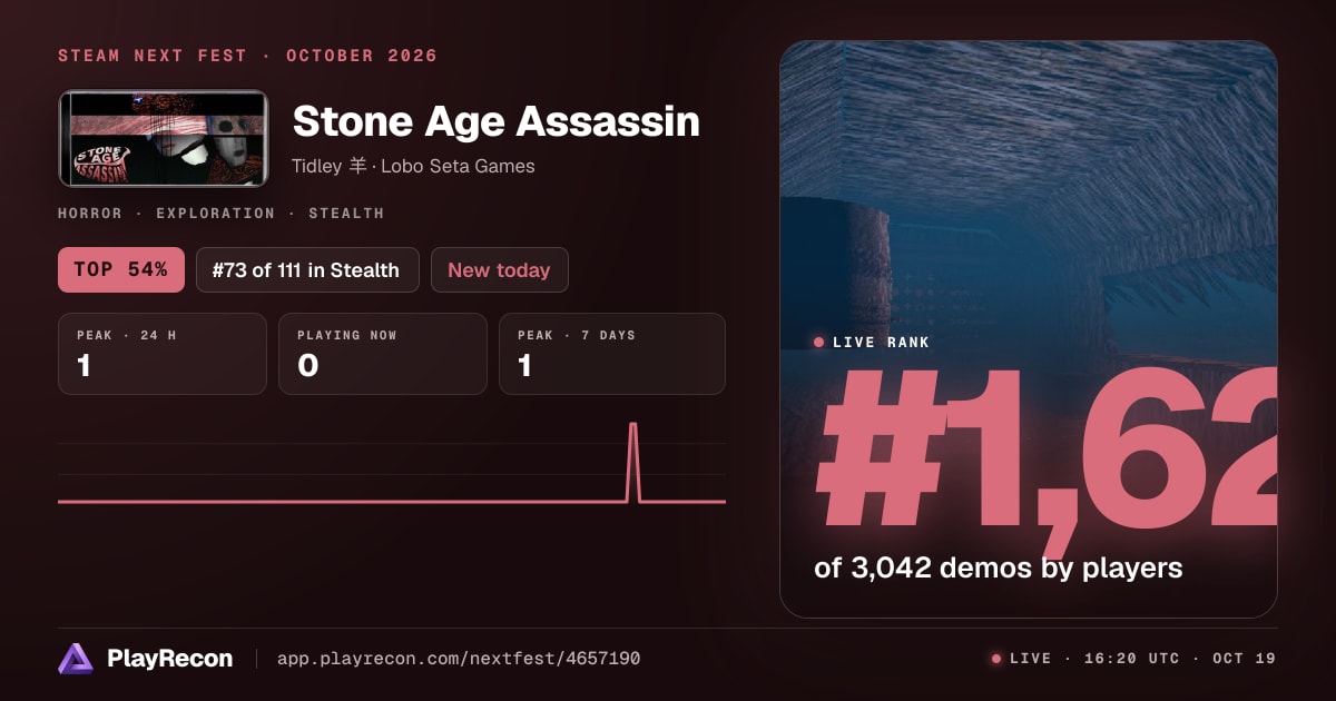 Stone Age Assassin au Steam Next Fest