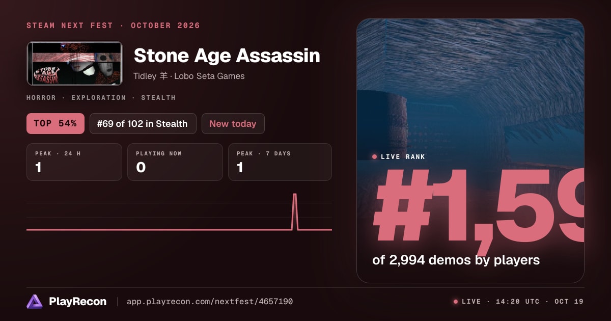 Stone Age Assassin en el Steam Next Fest