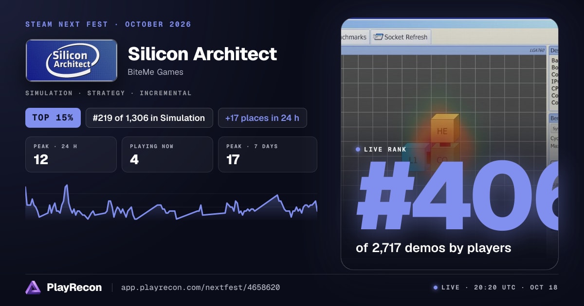 Silicon Architect im Steam Next Fest