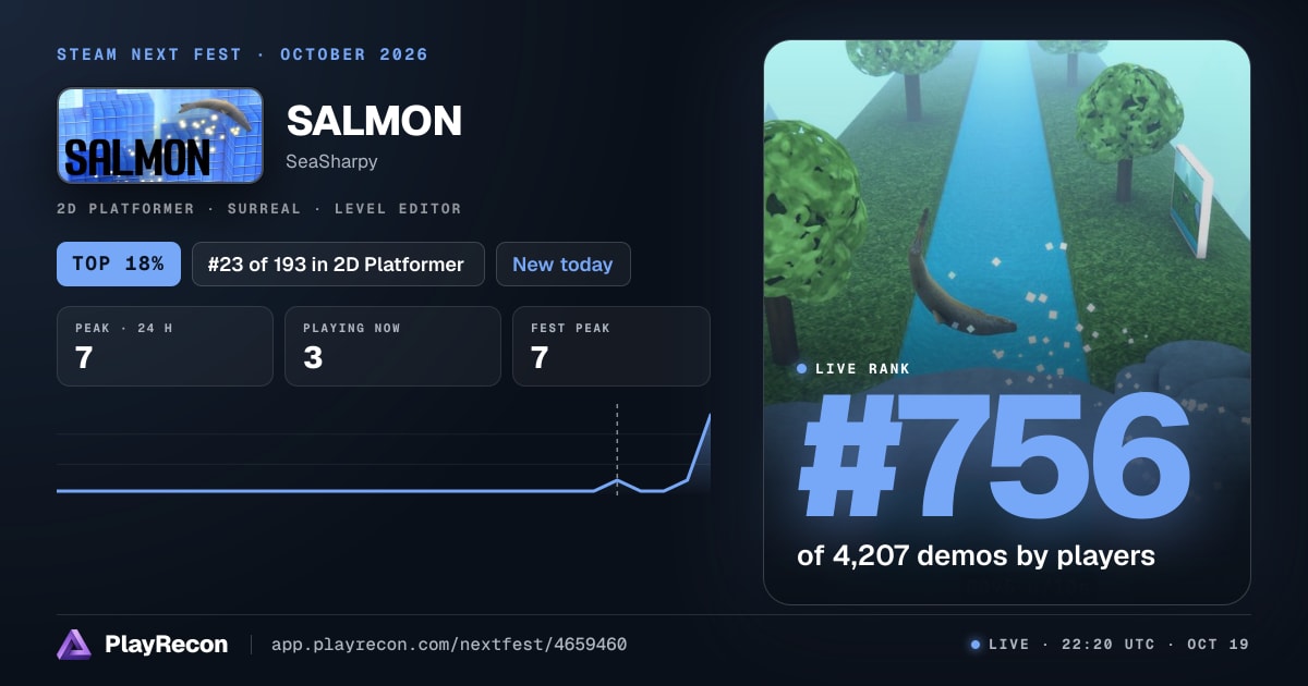 SALMON im Steam Next Fest
