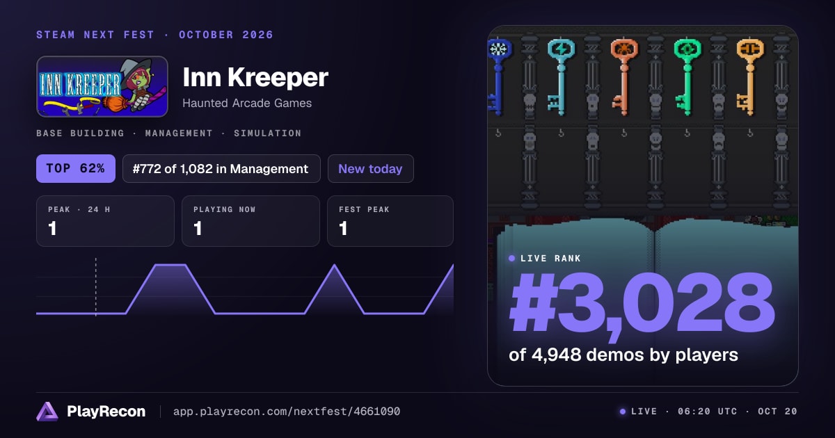 Inn Kreeper im Steam Next Fest